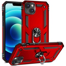 Apple iPhone 14 Plus Kılıf Kflg Vega Kapak-Kırmızı