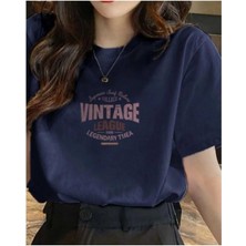 Malkoçbey Papatya Baskılı Oversize Unisex Basic T-Shirt