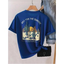 Los Angeles Sırt Baskılı O Yaka Oversize Unisex Basic T-Shirt