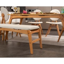 Vowturkey Touch Iskandinav Mutfak&salon Masa Sandalye Takımı 80*160(4S1M1B)