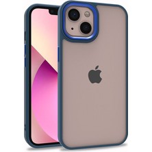 iPhone 13 Kılıf Kflg Flora Kapak-Mavi