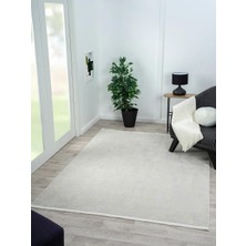 Karmen Halı Best 111 Gri Halı Spor Desen Ince Parlak Makinada Yıkanabilir Antialerjik Modern Salon Halısı