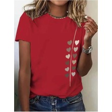 Trend Sizde Kalp Yolu Özel Tasarım Ön Baskılı Tasarım Tshirt