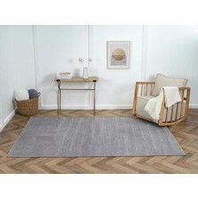 Karmen Halı Lenda LD005A Antrasit Kilim Gold Detaylı Ince Antialerjik Kaymaz Taban Makinada Yıkanabilir Halı