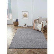 Karmen Halı Lenda LD005A Antrasit Kilim Gold Detaylı Ince Antialerjik Kaymaz Taban Makinada Yıkanabilir Halı