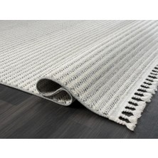 Karmen Halı Wool WL002A Bej Sisal Bukle Dekoratif Kabartmalı Tozsuz  Salon Halısı Koridor