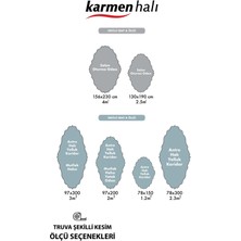 Karmen Halı Truva 8362 Özel Kesim Bej Gri Detaylı Kalın Akrilik Tozuaz Modern Salon Halısı Koridor