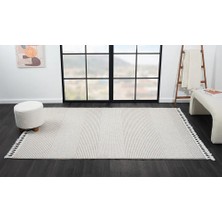Karmen Halı Wool WL006A Gri Halı Sisal Bukle Dekoratif  Antialerjik Salon Halısı Yatak Odası