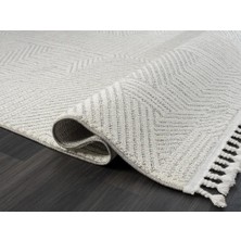 Karmen Halı Wool WL008A Bej Halı Sisal Bukle Dekoratif Kabartmalı Halı  Antialerjik Salon Halısı