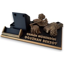 Masaüstü Isimlik ve Kartvizitlik Orman Mühendislerine Özel , Yıl Dönümü Hediyesi, Ofis Hediye