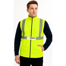 Oxford Kollar Çıkmalı Mühendis Tip Mont Yelek Polar