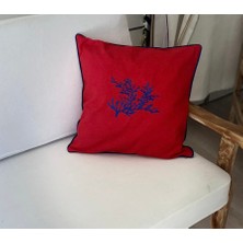 Fi Atelier Mercan Nakışlı Kırlent