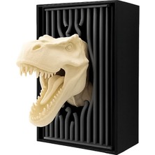 Dinozor Başlı Kitaplık Dekoru