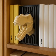 Dinozor Başlı Kitaplık Dekoru
