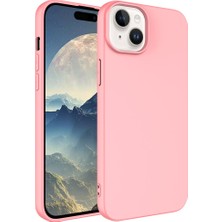 Kılıfolog Apple iPhone 15 Plus Kılıf Lsr Laaakan Kapak-Pembe Açık