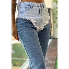 The Bark Mom Jean Kadın Pantolon 4546 Mavi