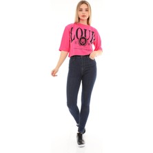 The Bark Kadın Skinny Jean Pantolon 1031-258 Lacivert