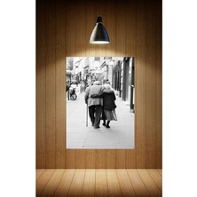 Yaşlı Çift Sarılan Kanvas Tablo Canvas Duvar Dekarasyon Duvar Süsü Ölçü Seçmeyi Unutmayınız :)