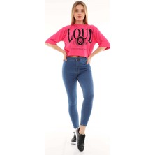 The Bark Cepsiz Kadın Skinny Jean Pantolon 4255-478 Mavi