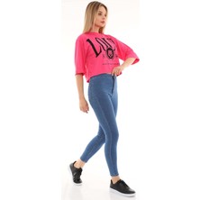 The Bark Cepsiz Kadın Skinny Jean Pantolon 4255-478 Mavi