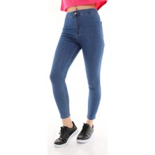 The Bark Cepsiz Kadın Skinny Jean Pantolon 4255-478 Mavi