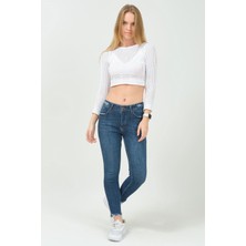 The Bark Skinny Jean Kadın Pantolon 40100-972 Mavi