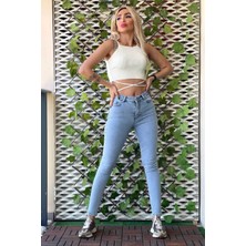 The Bark Skinny Jean Kadın Pantolon 1031-964 Buz Mavisi