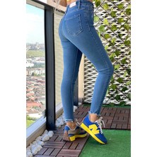 The Bark Skinny Jean Kadın Pantolon 1031-962 Mavi