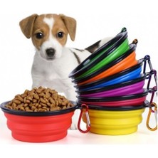 Sihirli Sepetim Sihirlisepetim Katlanabilir Kedi Köpek Mama ve Su Kabı
