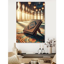 Özkacar Group Camii Kur'an-I Kerim Kanvas Tablo Ev Duvar Salon Oda Mutfak Hol Hediyelik Dekarasyon Süsü Ölçü Seçiniz