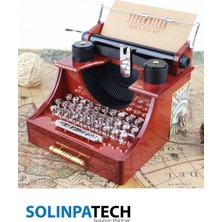 Nostaljik Tasarım Daktilo Hareketli Müzik Kutusu