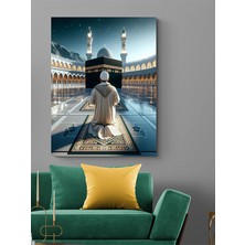 Özkacar Group Kabe Namaz Kanvas Tablo Ev Duvar Salon Ofis Hediyelik Dekarasyon Süsü Ölçü Seçiniz :)