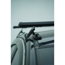 Land Rover Rang Rover 4 (L405) 2012-2021 Arası Turtle Mexfit Oluklu Ara Atkı Tavan Barı Siyah