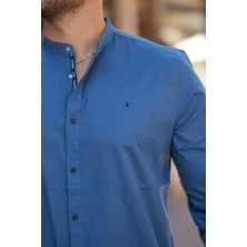 Hakim Yaka Slim Fit Battal Gömlek
