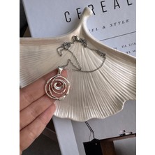 Spiral Çelik Kolye (Kolye Ucu Alaşım)