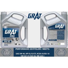 GRAT-605405 - Motor Yağı 5 Litre 5W40 Tam Sentetik Apı Sl / Cf