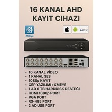 16 Kanal 5mp Ahd Dvr Xmeye Kayıt Cihazı