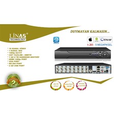 16 Kanal 5mp Ahd Dvr Xmeye Kayıt Cihazı