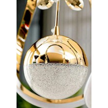Şeker Top Modern Sarkıt LED Avize 3 Renk Gold Kaplamalı