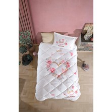 Clasy Tek Kişilik Uyku Seti Dream %100 Pamuk Çiçek Desenli 155 x 215 cm Bej Renkli