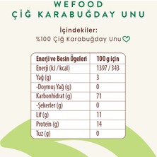 Wefood Glütensiz Çiğ Karabuğday Unu 350 gr 8681749104536