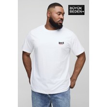 Süperlife Erkek Büyük Beden Brooklyn 1970 Baskılı Bisiklet Yaka Tshırt SPR25BTS904