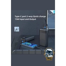 40000 Mah Powerbank 4 Çıkışlı Taşınabilir LCD Göstergeli 22.5W Pd Hızlı Çoklu Şarj Cihazı  - Iphone, Samsung, Xiaomi Tam Uyum