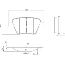 Arka Balata Vw Caddy Golf6 Jetta A3 Octavıa-Superb 2010-  5K0698451 - 5K0698451A - 2K5698451