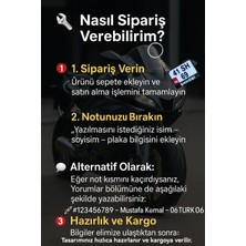 Kişiye Özel Isimli Motor Plakalık Anahtarlık - Hediyelik Kişiye Özel Tasarım
