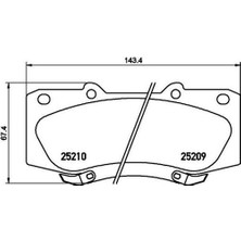 Ebc DPX2054 Fren Balata Takımı Ön Sımlı Hilux Vigo 2011- 044650K240