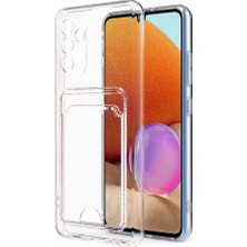 Mastersonic Galaxy A54 Kılıf Kartlıklı Şeffaf Mtsc Setra Clear Silikon Kapak-Renksiz