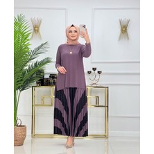 Parça Desenli Sandy Etekli Takım