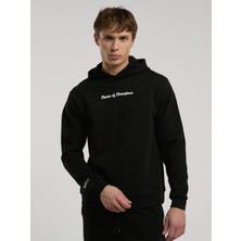 Everlast Champions Collection Siyah Erkek Kapüşonlu Sweatshirt
