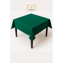 Okey Oyun Masa Örtüsü - Kadife Dokulu - 140cm X 140cm - Zümrüt Yeşili